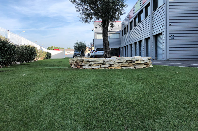 Street in an industrial town in France
