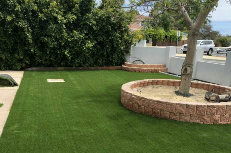 A residential courtyard in Australia