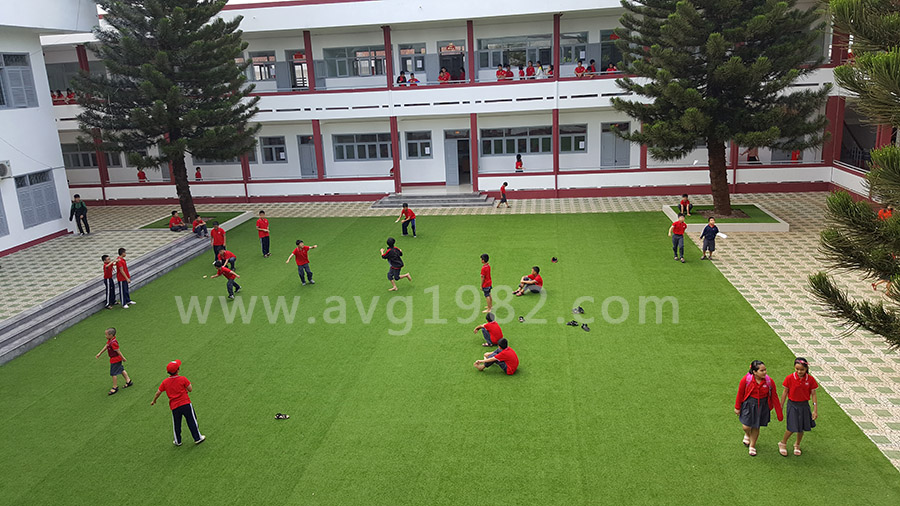 Artificial grass for school playground